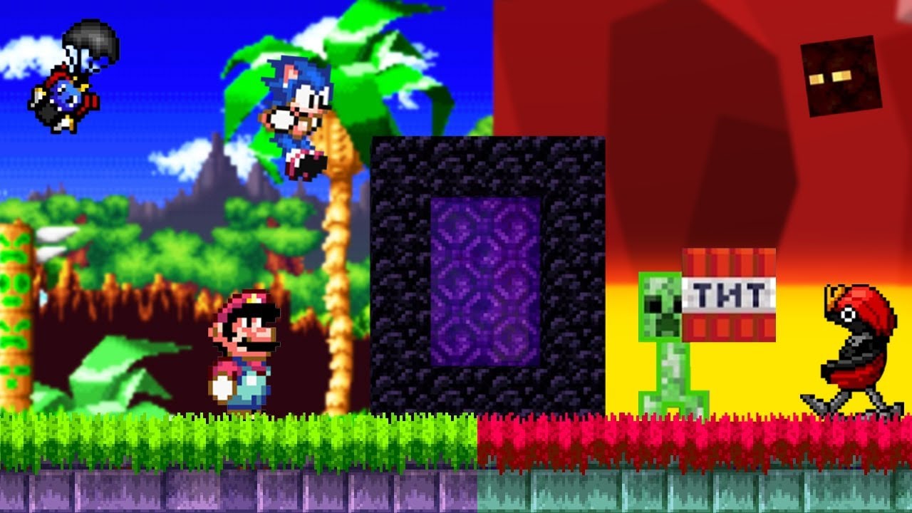¿Portal al Nether en un Juego de Mario?