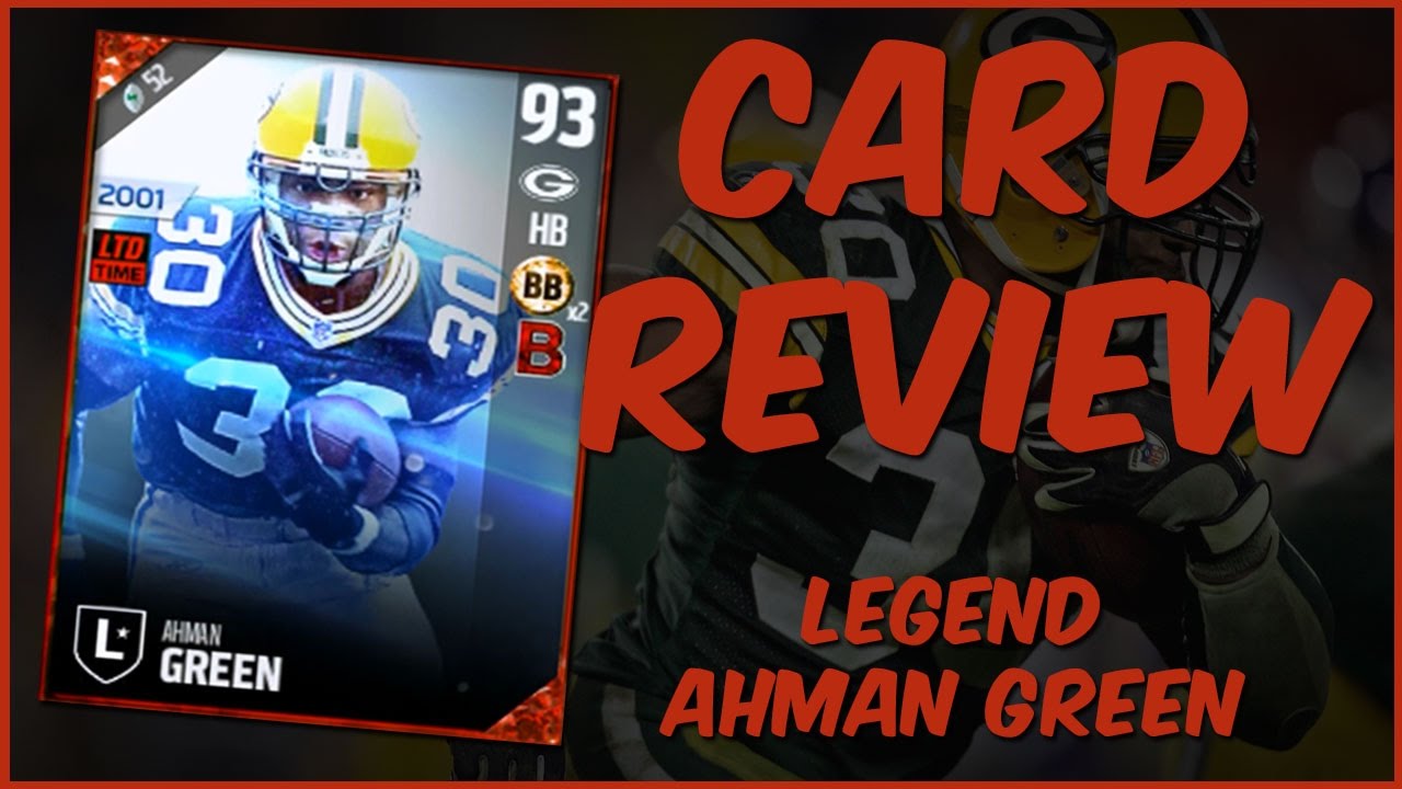 MUT 17 Card Review | Legend Ahman Green Gameplay + Card Review