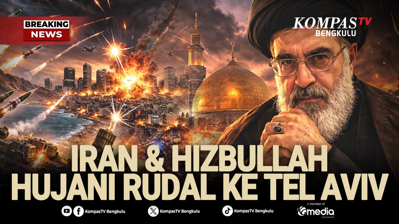 🔴 BREAKING NEWS - Rudal Iran & Hizbullah Melesat ke Israel Paksa Iron Dome Kewalahan