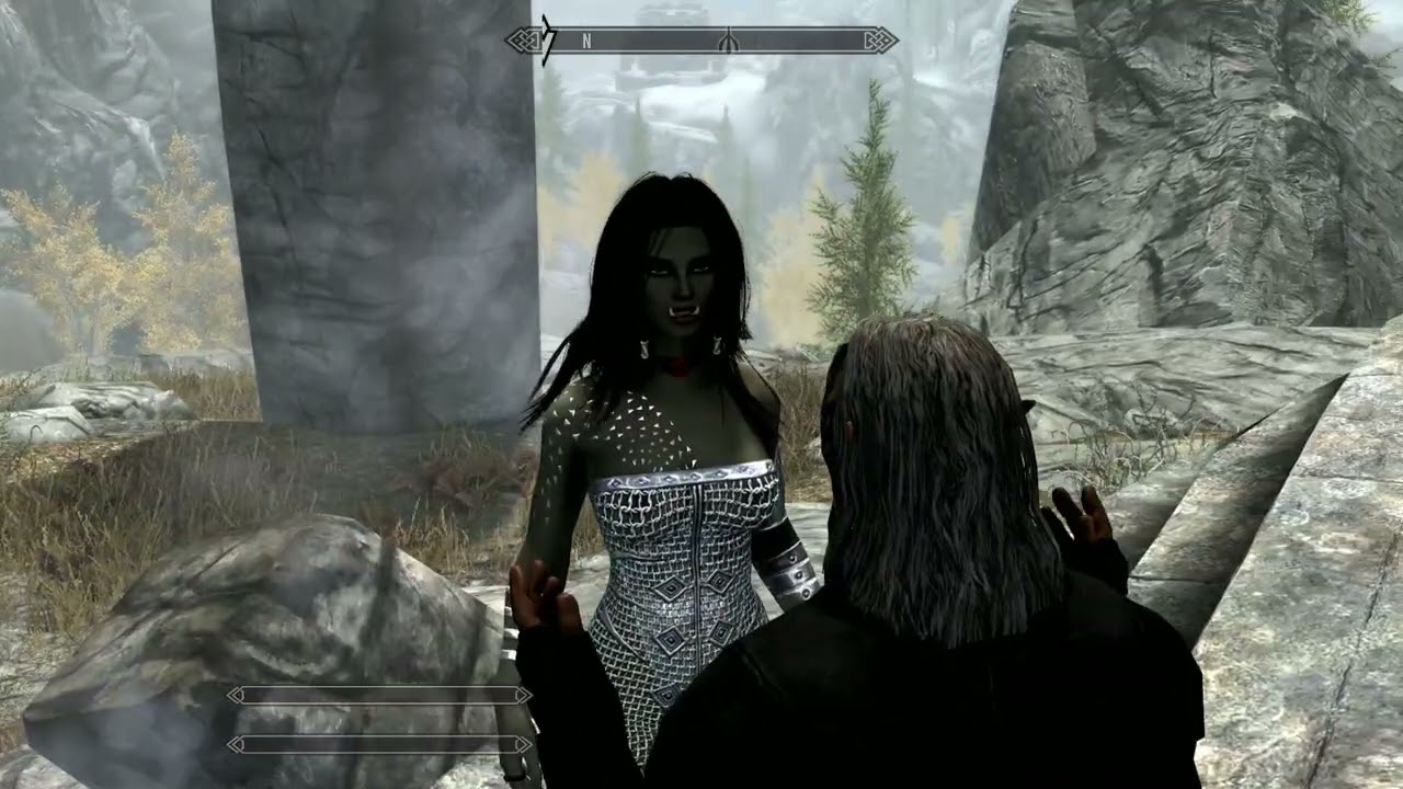 Skyrim SE Dragon fight