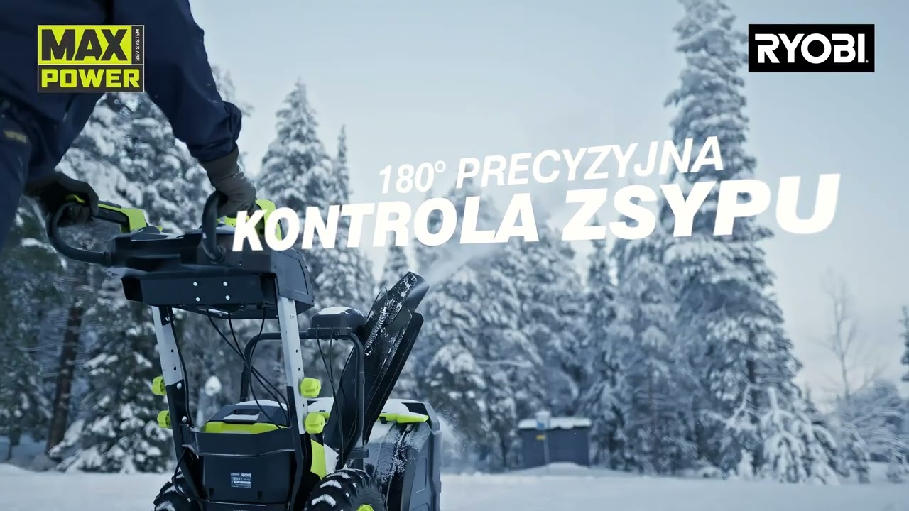 Zima bez b&oacute;lu plec&oacute;w! Akumulatorowe odśnieżarki RYOBI | Wygodne, wydajne i bez kabli!