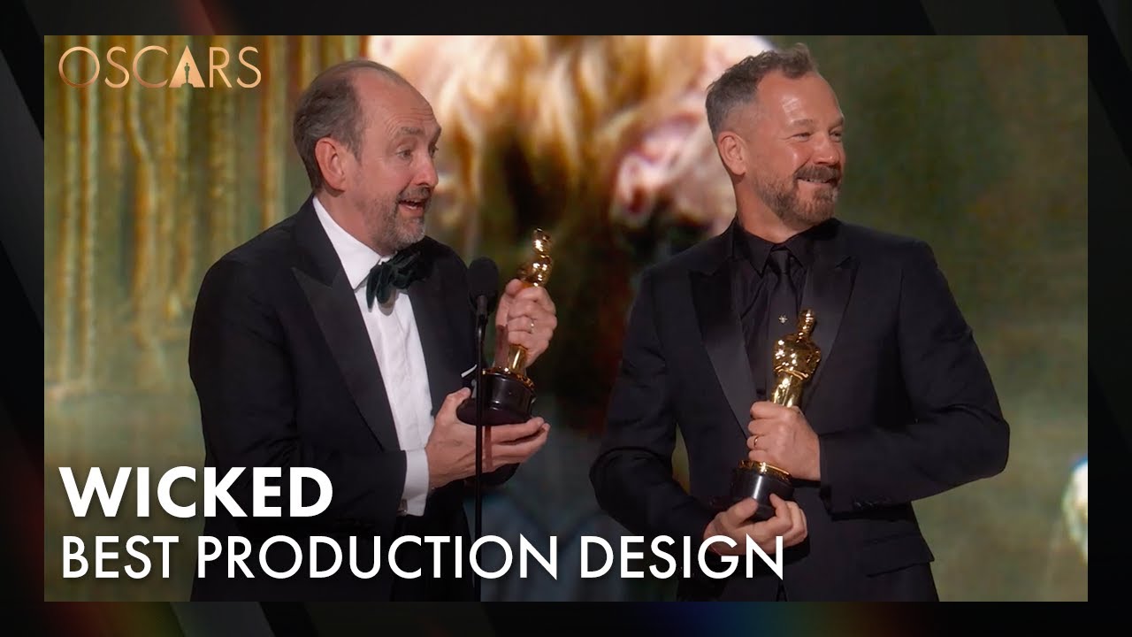 'Wicked' Wins Best Production Design | 97th Oscars Speech (2025)