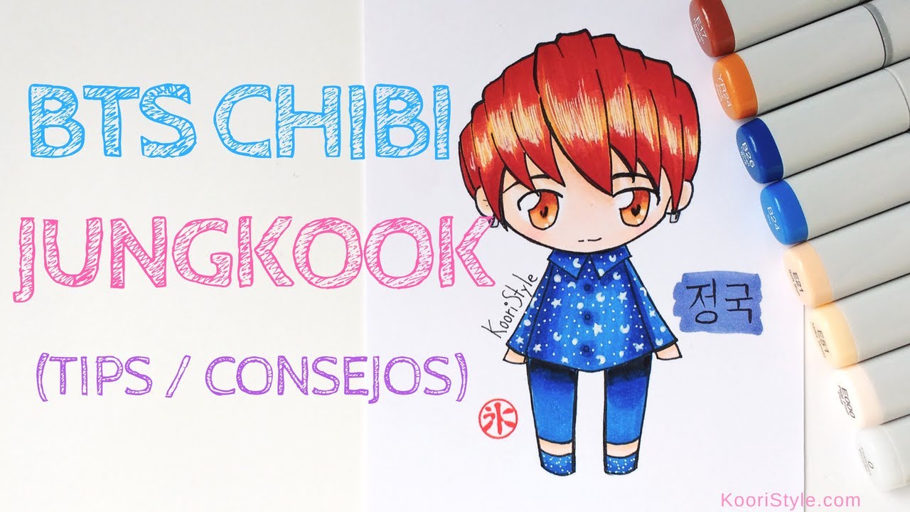 【BTS CHIBI】 Dibujando A JUNGKOOK + Consejos ♥! (ENG/ESP)