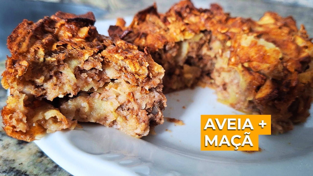Com apenas Aveia e Maçã! Eu fiz essa torta incrível!
