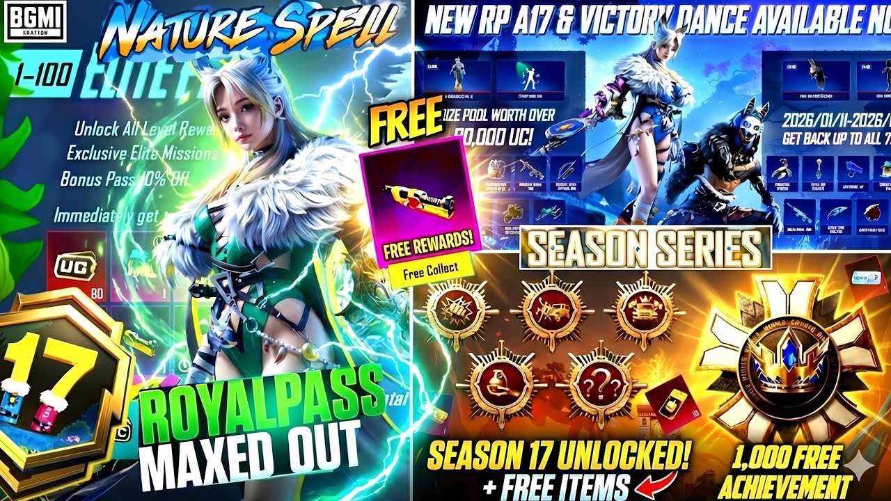 A17 ROYAL PASS ಬಂದಾಯ್ತು! 😱 | 1 to 100 RP Rewards & Season Medal Explained! (Kannada)