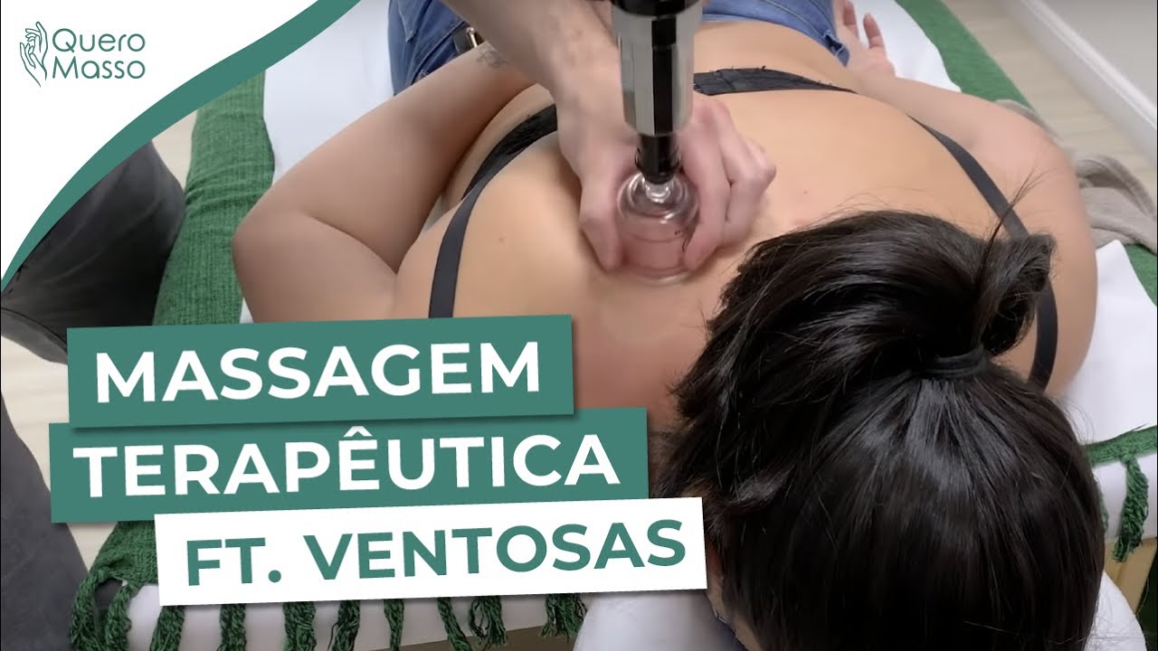 Massagem terapêutica com técnica anmá e ventosaterapia