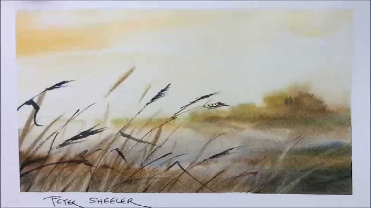 A quick and fun, Wet into Wet demonstration of a Pond in Mist painting. Easy to follow and learn.