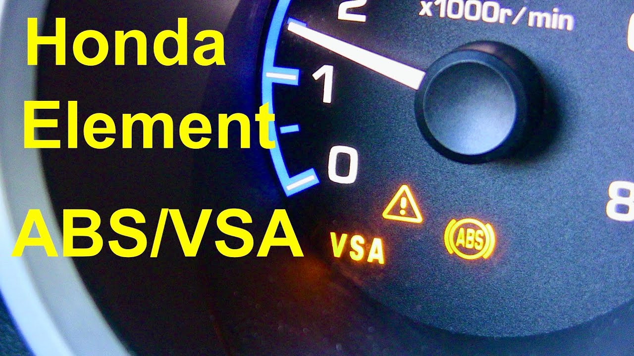 Горят индикаторы ABS и VSA на Honda Element!!