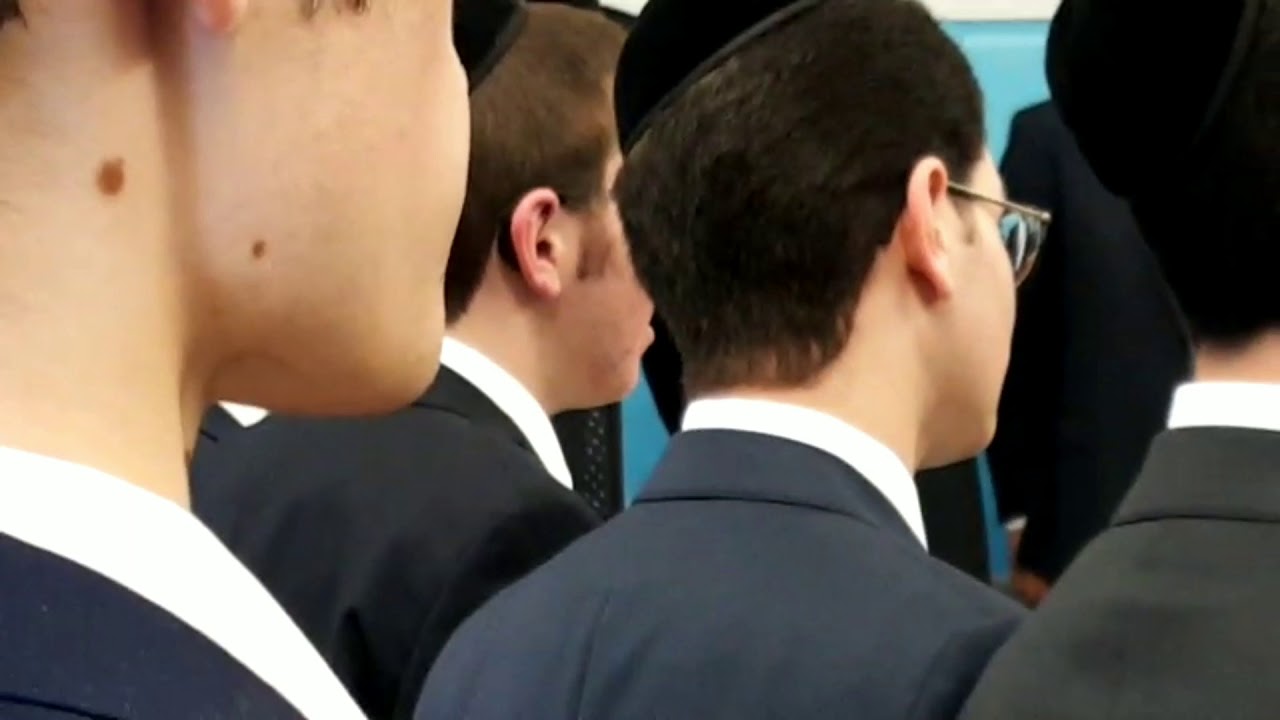 Yeshiva Of Philadelphia Singing National Anthem At Graduation