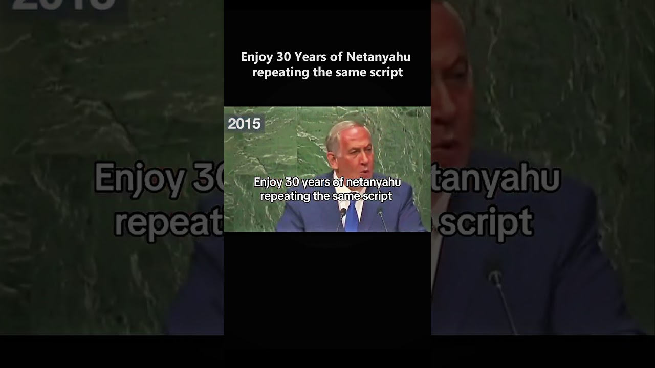 Enjoy 30 Years of #netanyahu repeating the same script