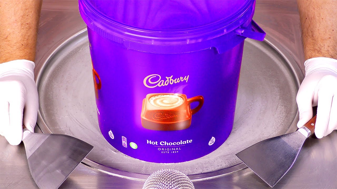 Как приготовить булочки с мороженым из горячего шоколада Cadbury | АСМР (без разговоров)