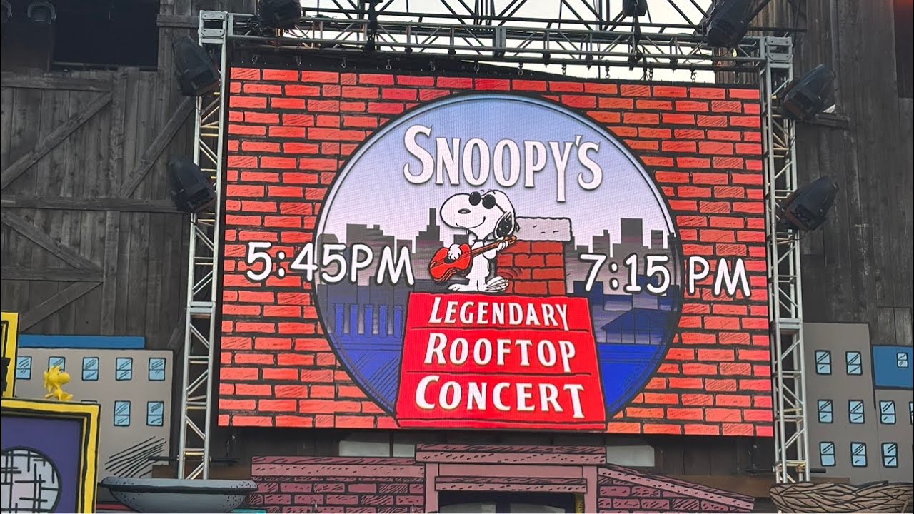 Snoopy's Legendary Rooftop Concert at Knott's PEANUTS Celebration 2026 #live #knotts #knottsberryfar