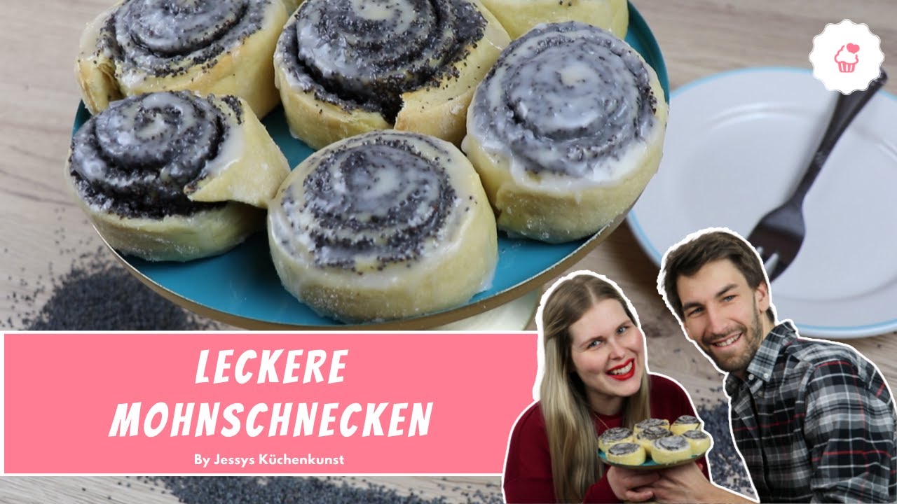 saftige Mohnschnecken mit Hefeteig  | schnell und unkompliziert nachbacken | Jessys Küchenkunst