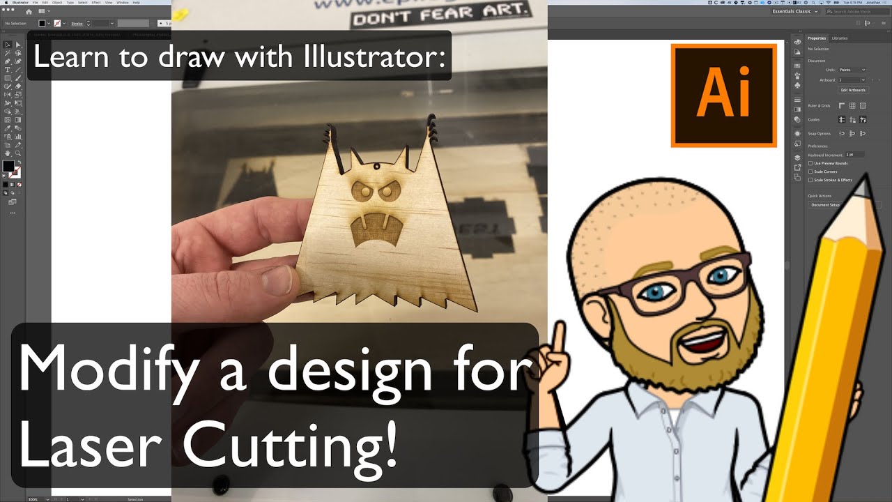 Preparing Files for Laser Cutting in Adobe Illustrator