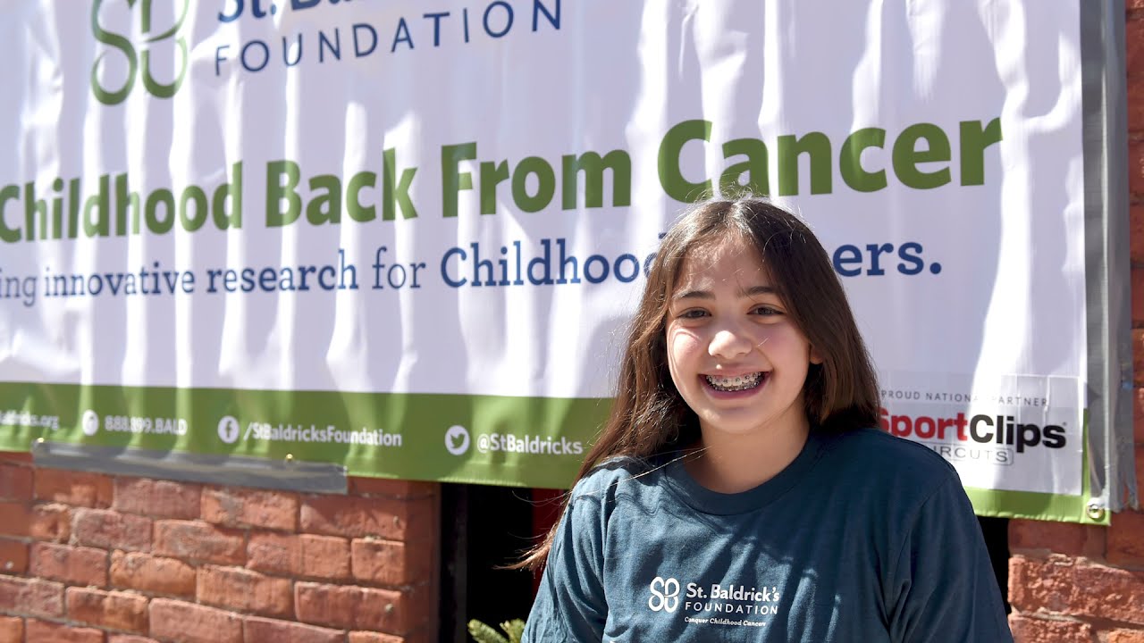 11-year-old shaves her head to fight childhood cancer