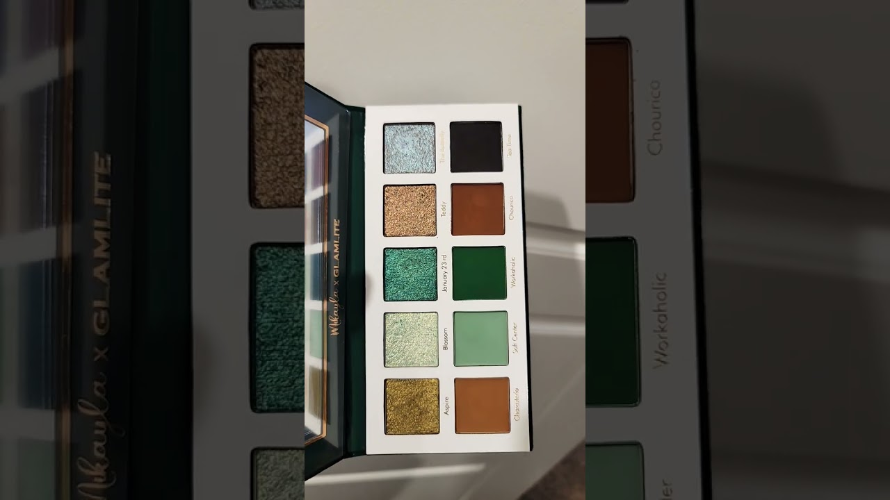 Glamlite x Mikayla Paht 2 #glamlitecosmetics #mikaylaxglamlite #eyeshadow #swatches #makeup #shorts