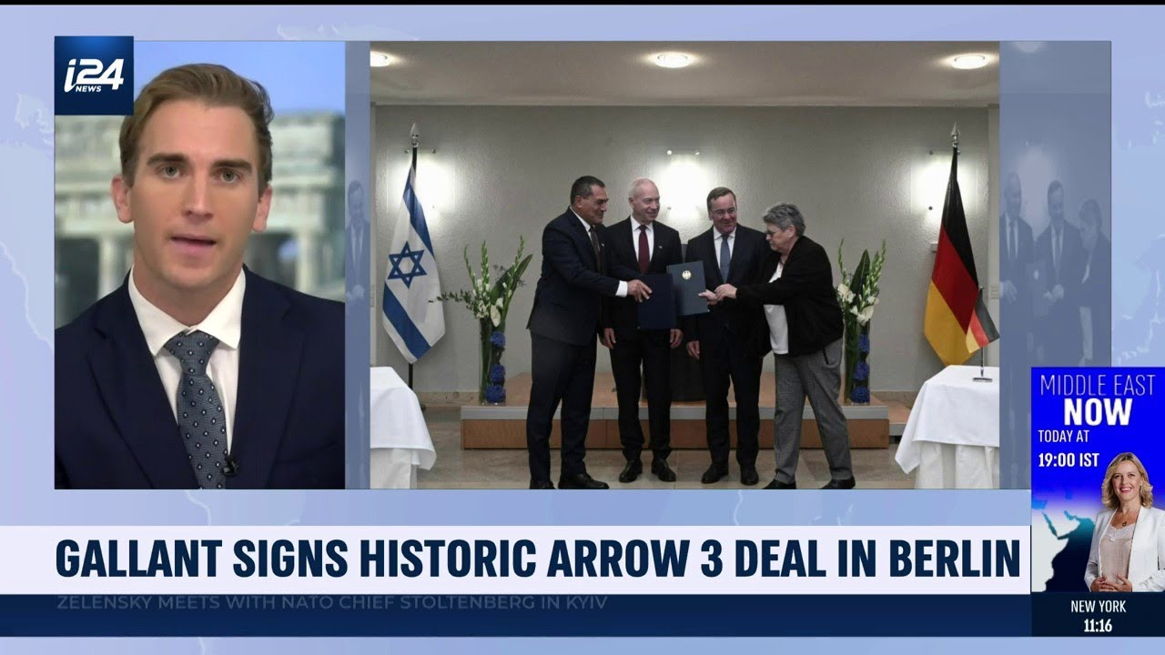 Israel and Germany sign 'historic' Arrow 3 missile defense deal