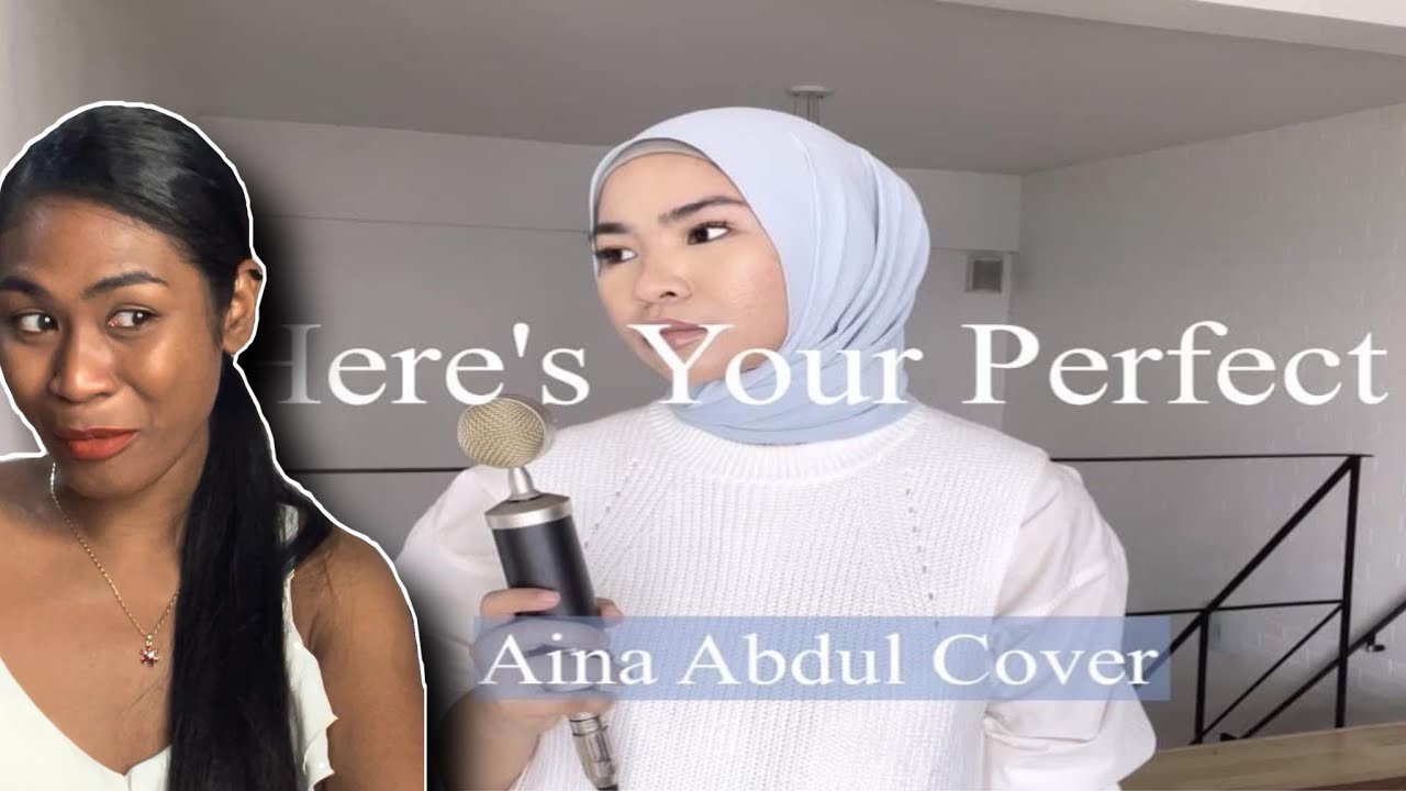 Here's Your Perfect - Jamie Miller (Cover by Aina Abdul) | Reaction