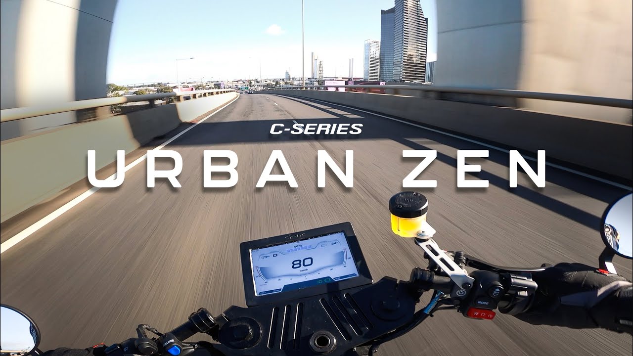 Urban Zen: C-Series Electric Motorcycle POV Melbourne 4K