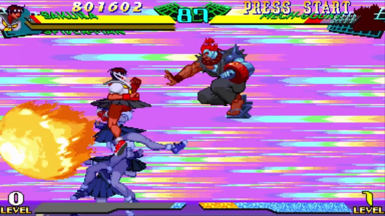 Marvel Super Heroes vs Street Fighter (Sunburned Sakura Japanese version)