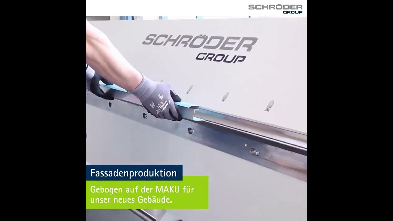 Schröder svingbukkemaskine MAKU fra Muncholm A/S - facadeproduktion