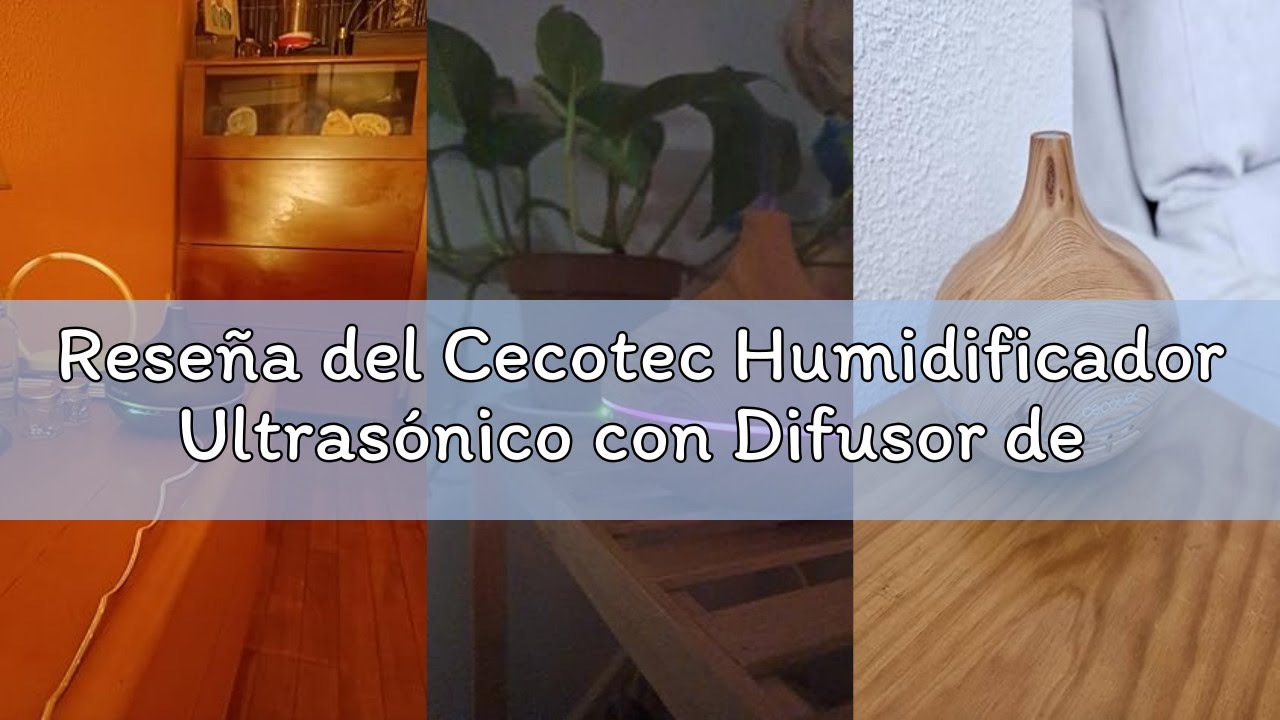 Reseña del Cecotec Humidificador Ultrasónico con Difusor de Aromas Pure Aroma 300 Yang White. Depósi