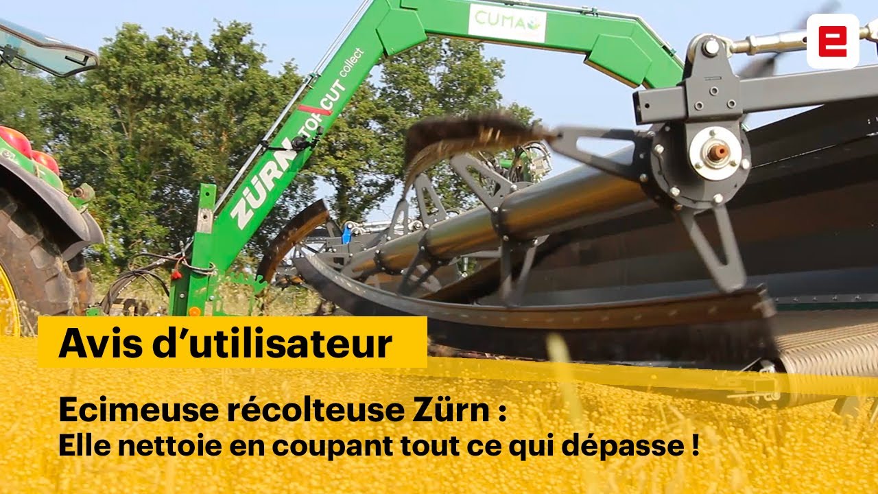 Écimeuse récolteuse Zürn : 50 €/ha à la cuma Défis 85