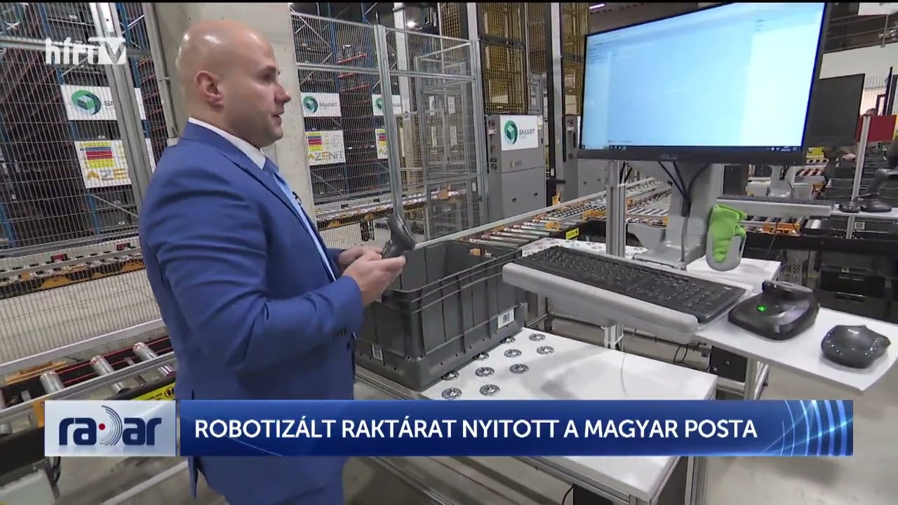 Radar - Robotizált raktárat nyitott a Magyar Posta (2024-02-12) - HÍR TV