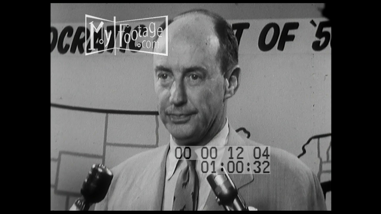 1956 Adlai Stevenson Interview on Presidential Campaign