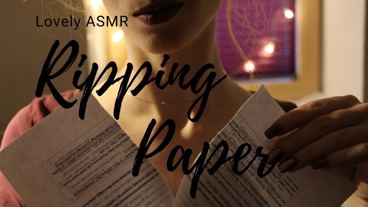 RIPPING PAPER // ASMR - 30 Minutes of ripping old paper [no talking]