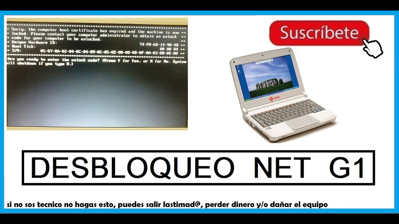 🤯 Desbloqueo Net G1 #sanmar Desbloquear Netbook Generación 1 como desbloquear la net pide arranques