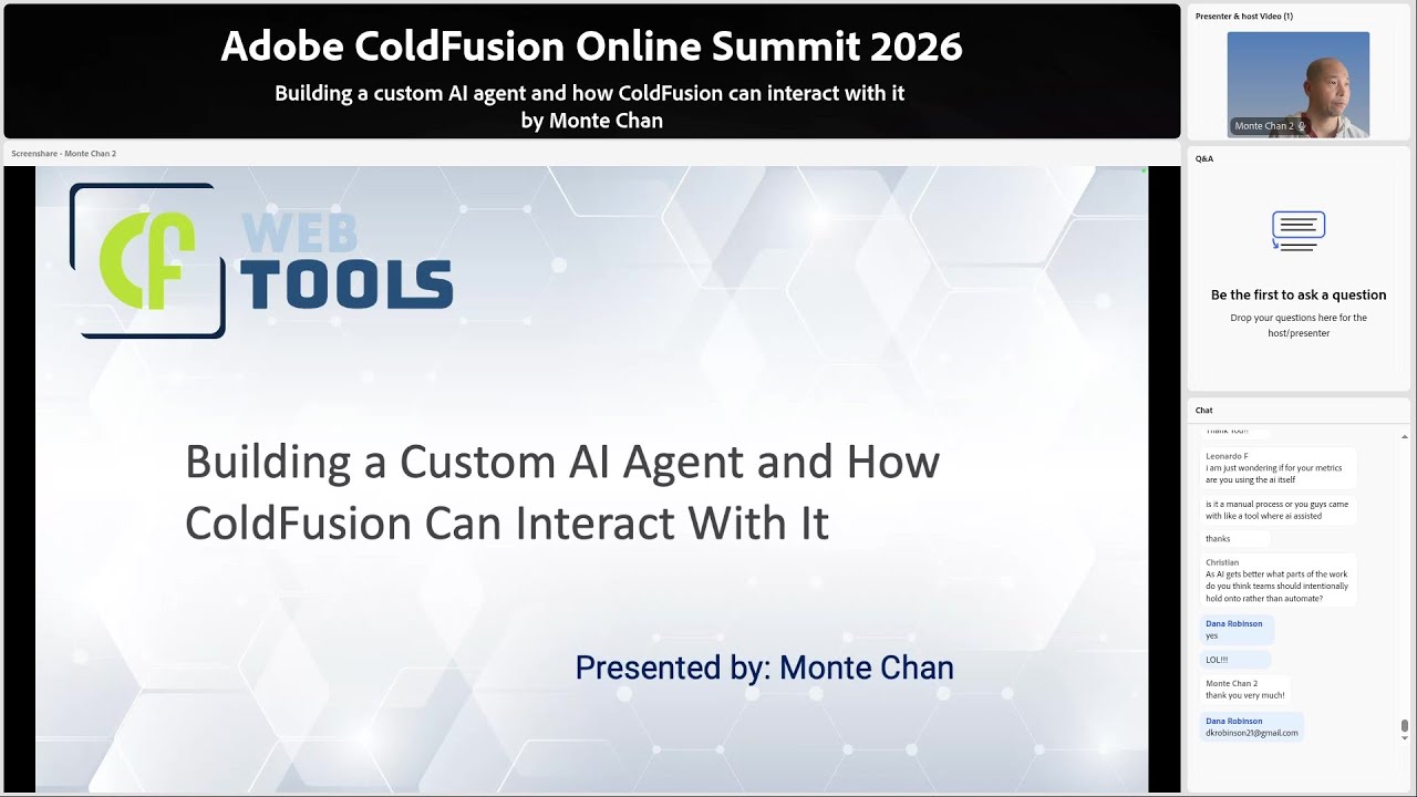 Building a custom AI agent and how ColdFusion can interact with it by Monte Chan