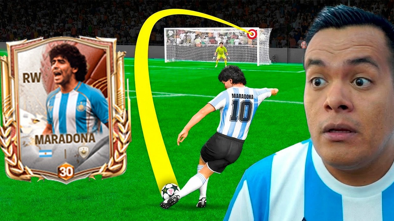DIEGO MARADONA, Pero con su Primera Carta que Alcanza el 122 GRL !