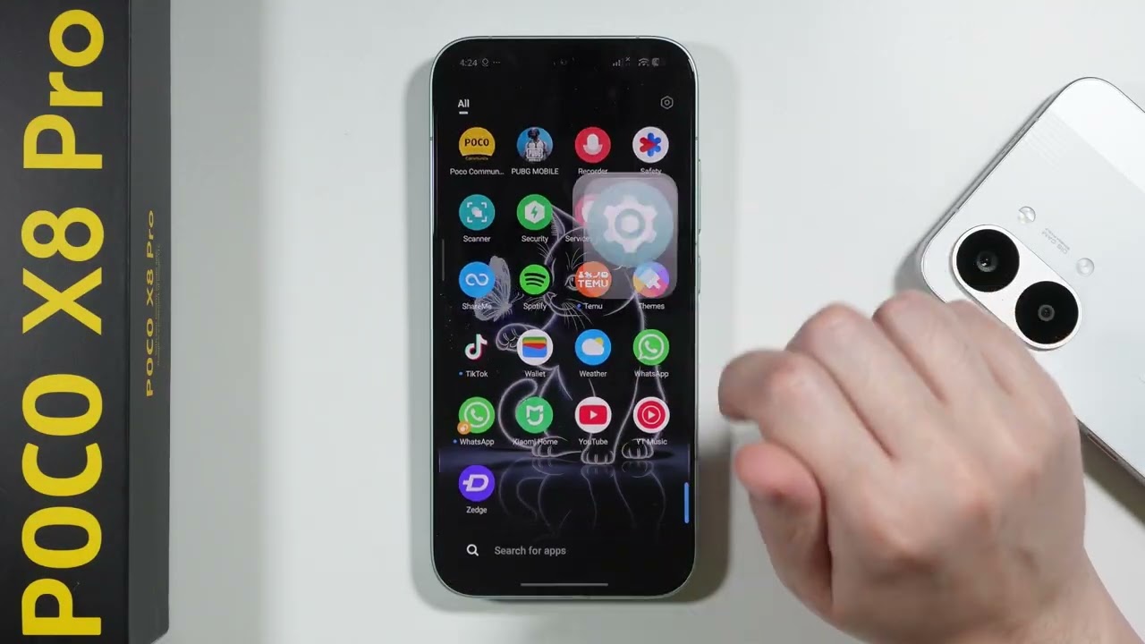 POCO X8 Pro/Pro Max: Как удалить App Finder (отключить свайп вниз на главном экране)