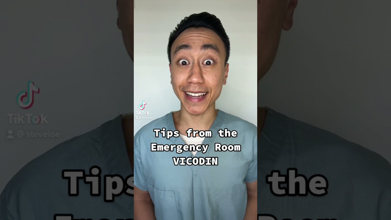 Tips from the ER: Vicodin #shorts MuFKR.com