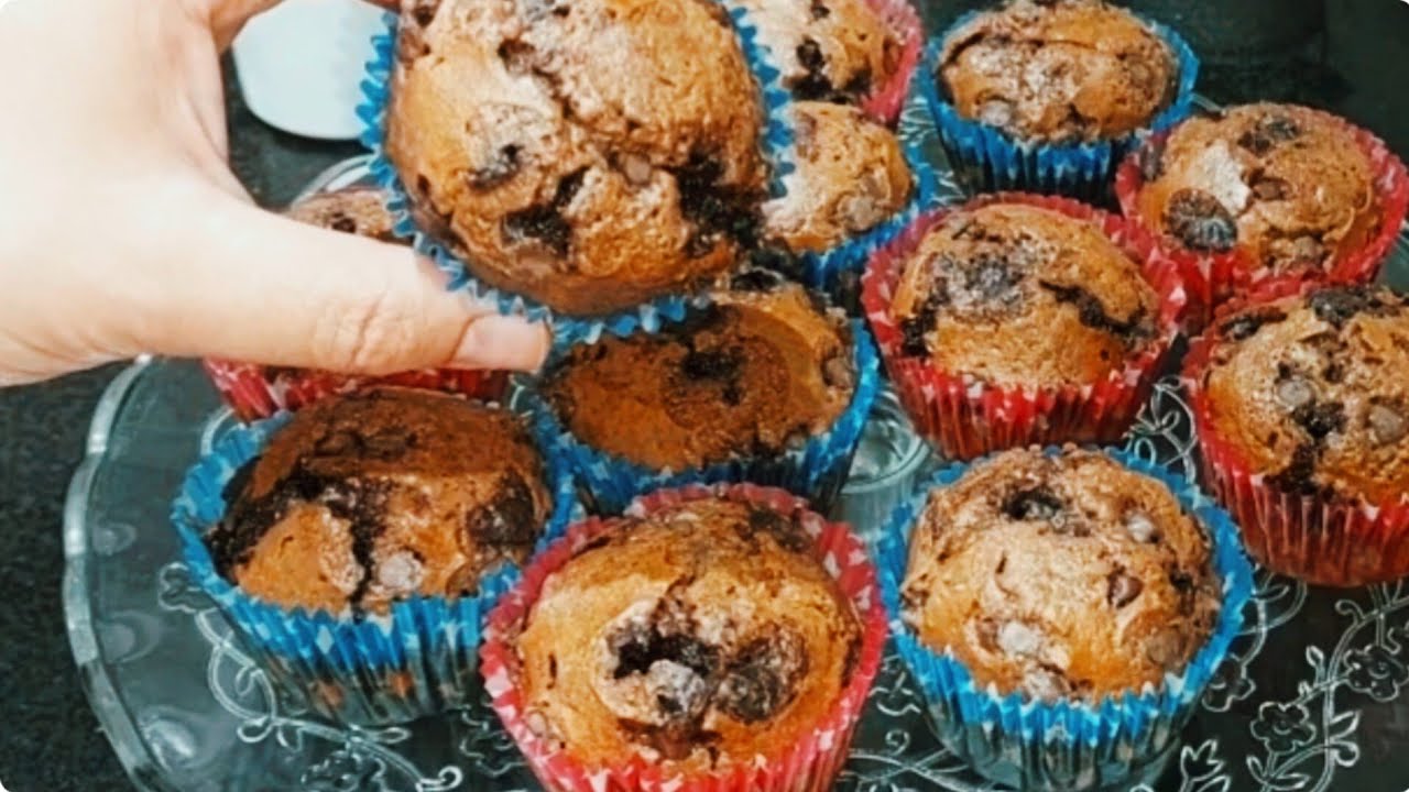 كاب كيك🧁 بالشكلاط ياسلاااام مع سر الانتفاخ 🥰