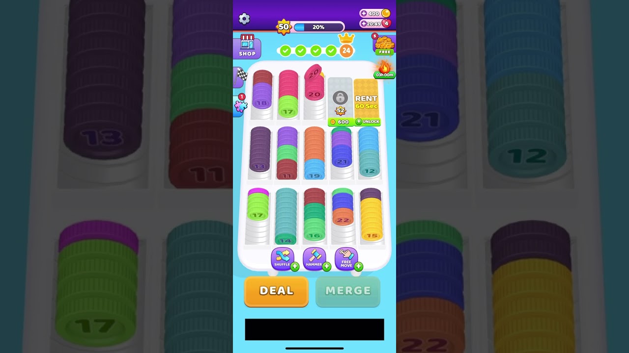 Coin Sort level 50