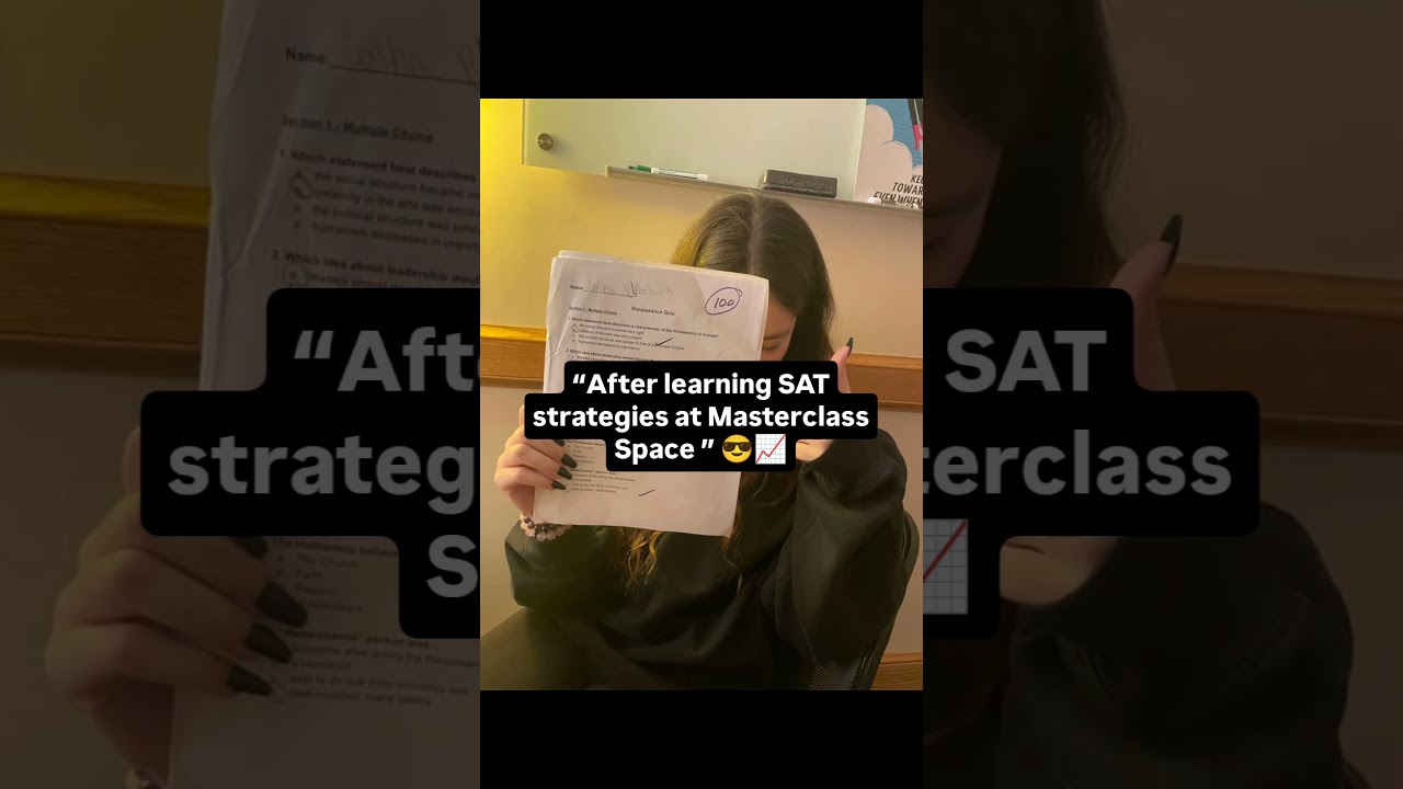 SAT is strategy, not syllabus. Learn it the smart way with Masterclass Space🎓✨ 