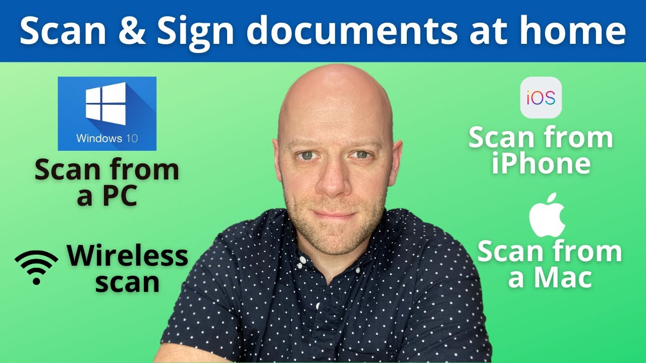 Wireless Scanning at home | Scan and sign important documents!