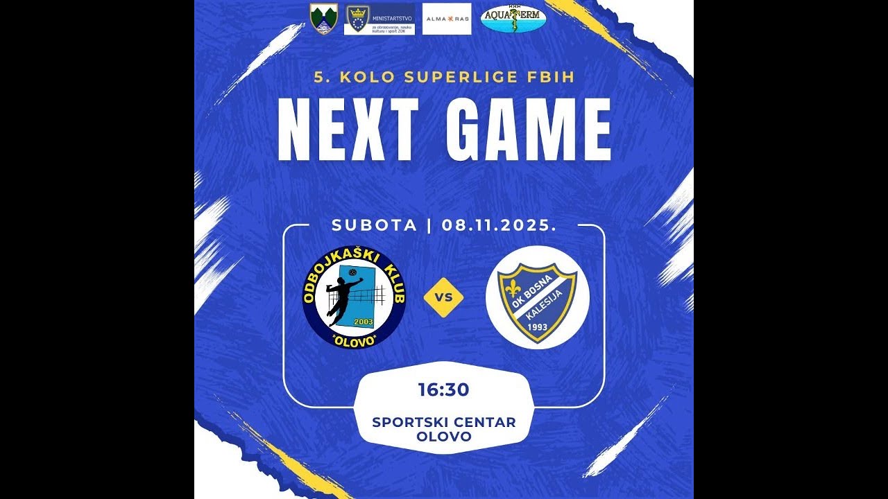 OK Olovo Olovo vs OK Bosna Kalesija - 08/11/2025