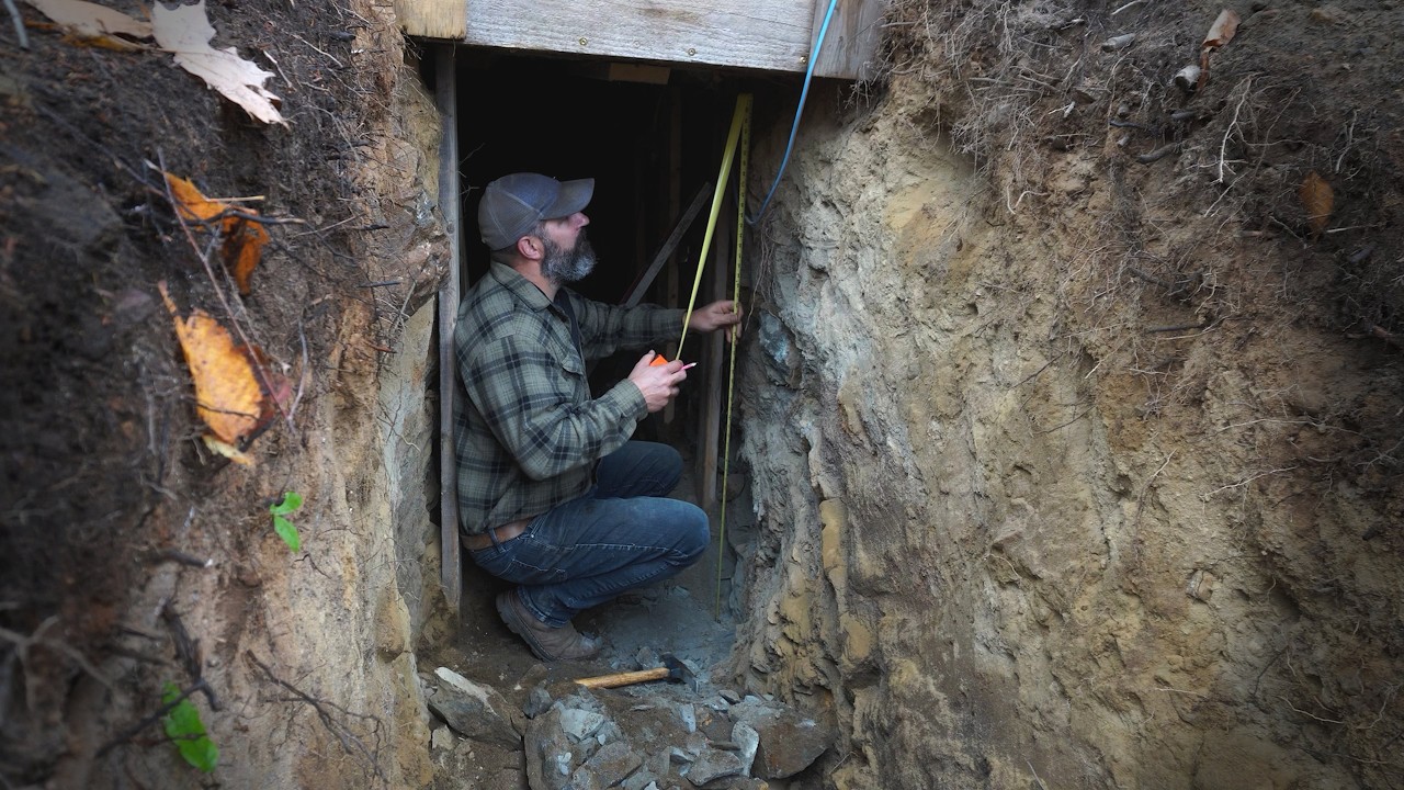 10 Months Of Tunneling By Hand At Our Off Grid Cabin