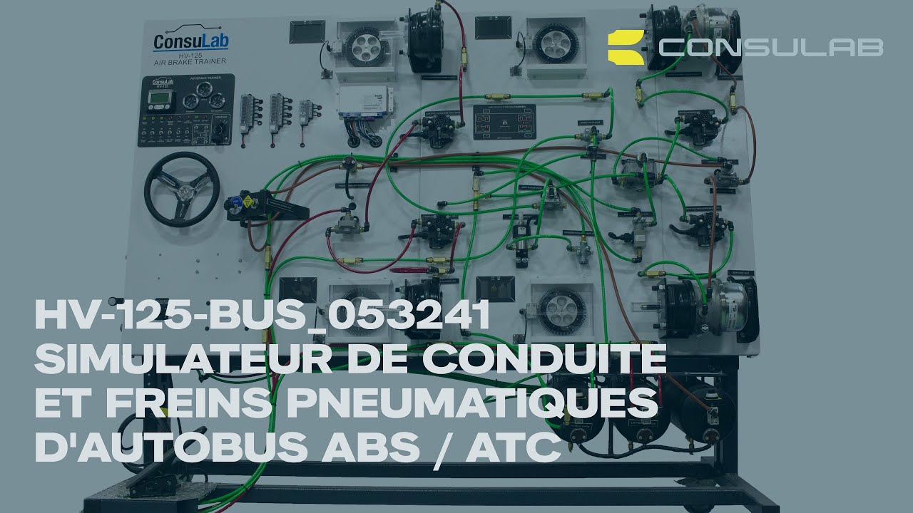 HV-125-BUS SIMULATEUR DE CONDUITE POUR AUTOBUS AVEC FREINS PNEUMATIQUES
