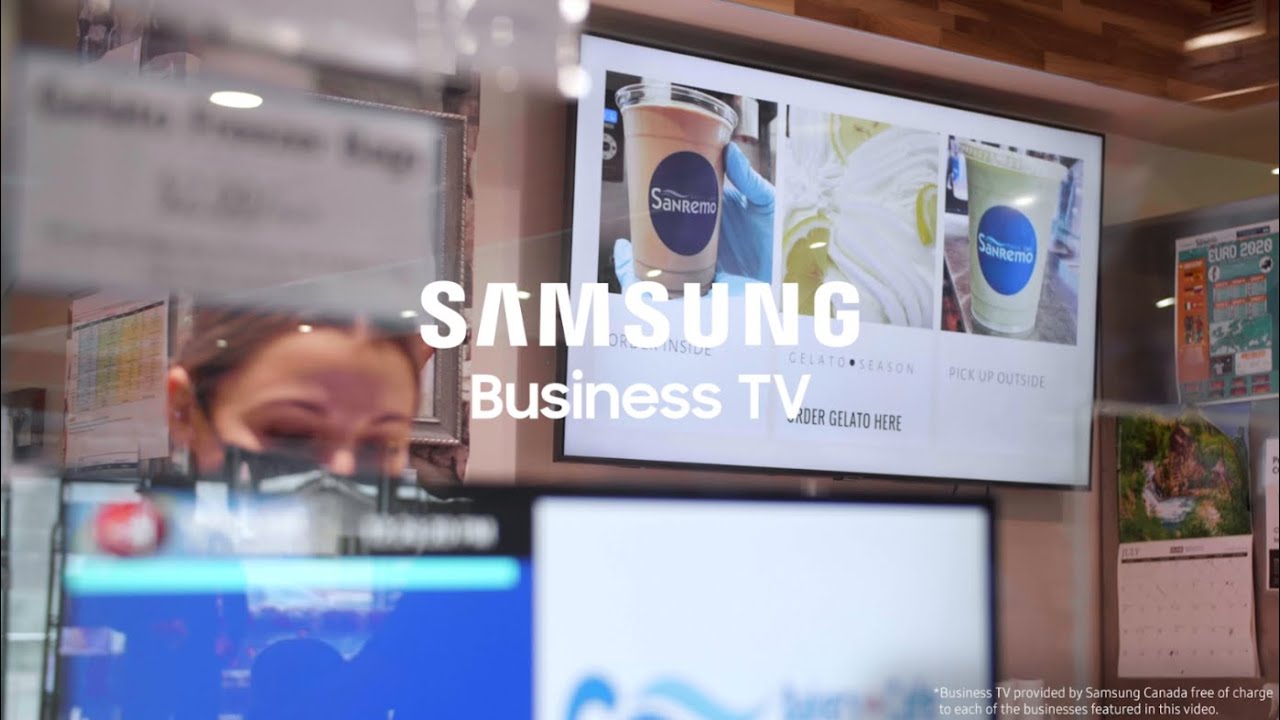 Samsung Business TV обеспечивает улучшенный опыт для местных предприятий
