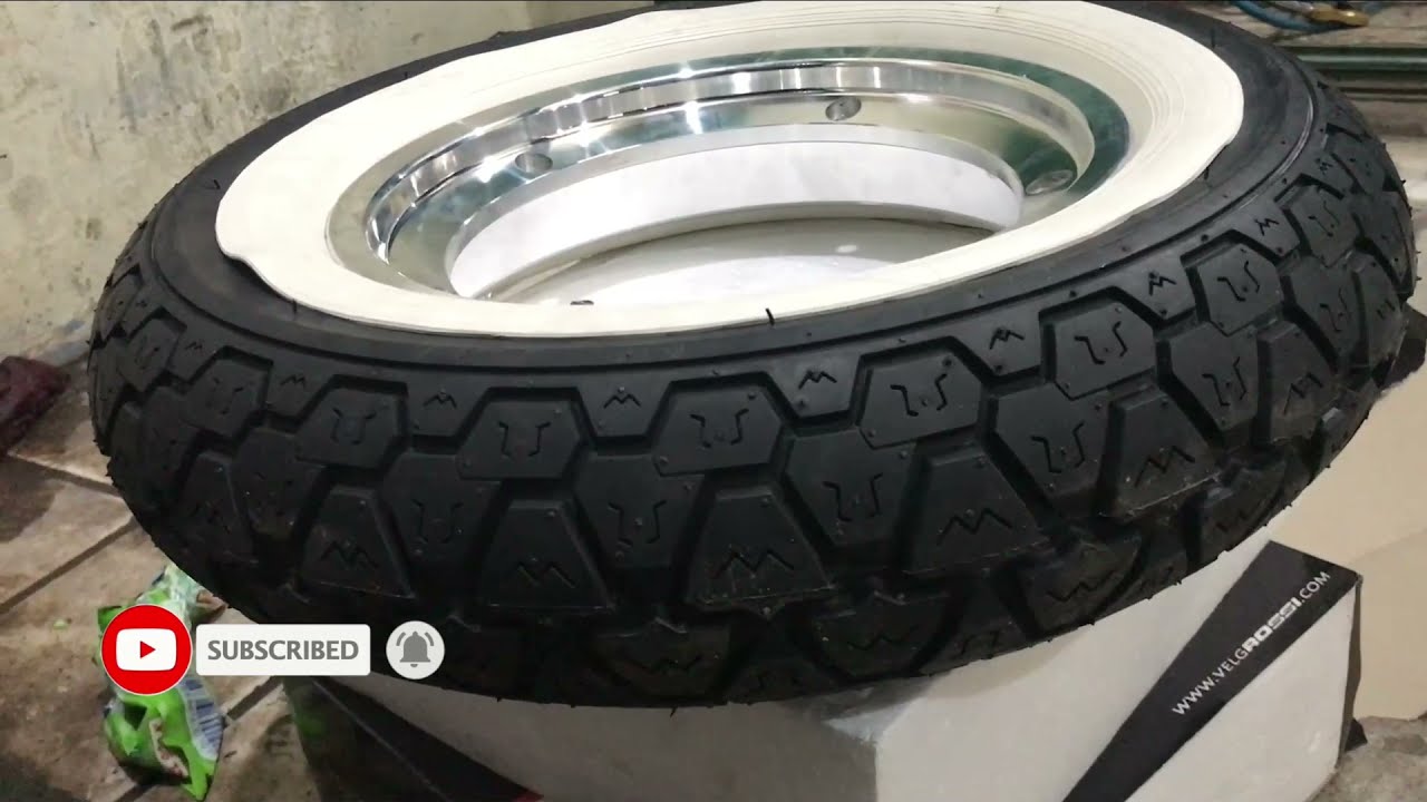 Unboxing & Ganti Ban Tubeless Delitire SC111 & Velg VRossi Ring 10. ( Vespa Exclusive 2)