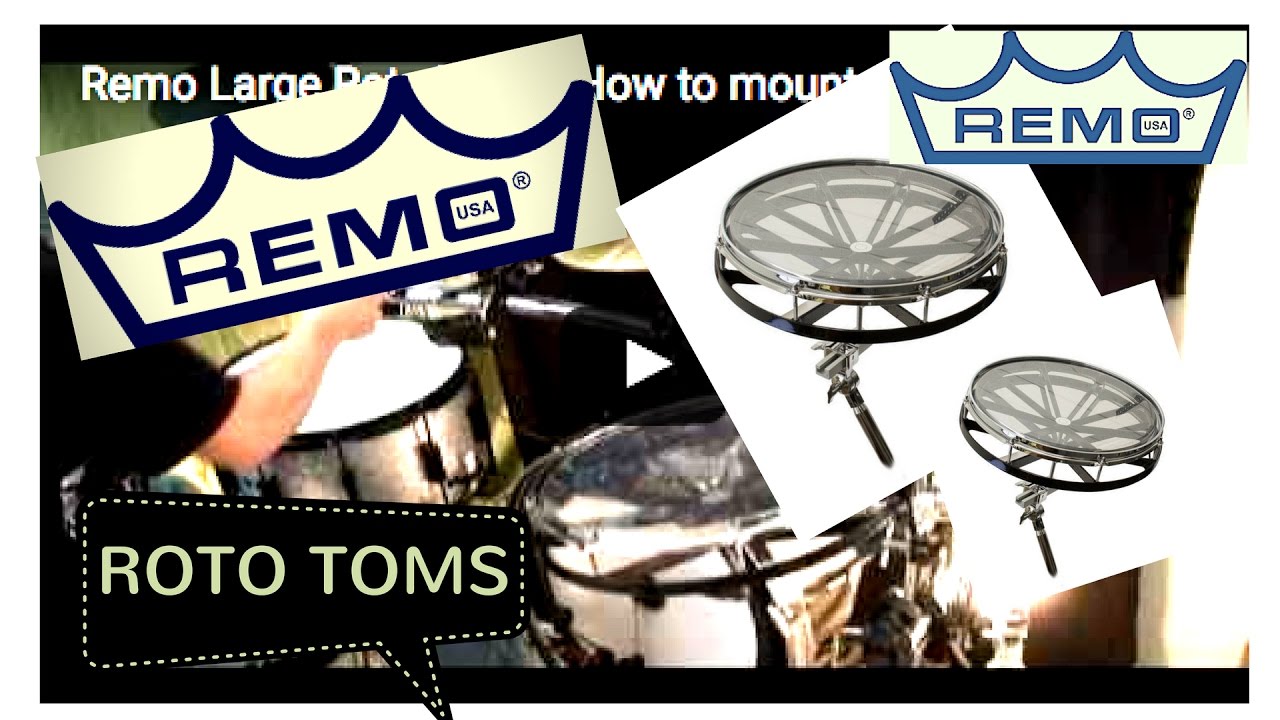 Remo Large Roto Toms! How to mount to a Drumrack!