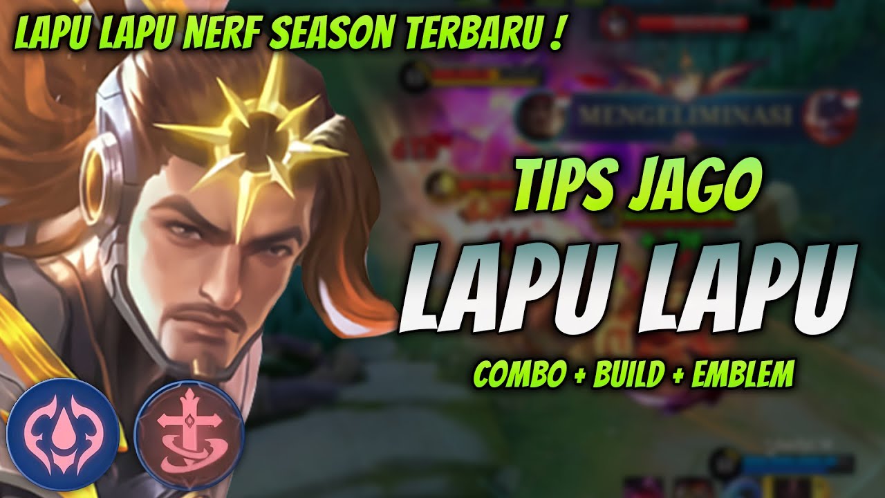 CARA MAIN LAPU LAPU NERF TERBARU ! BUILD & EMBLEM LAPU LAPU TERSAKIT 2025 ! | LAPU EXP LANE GAMEPLAY