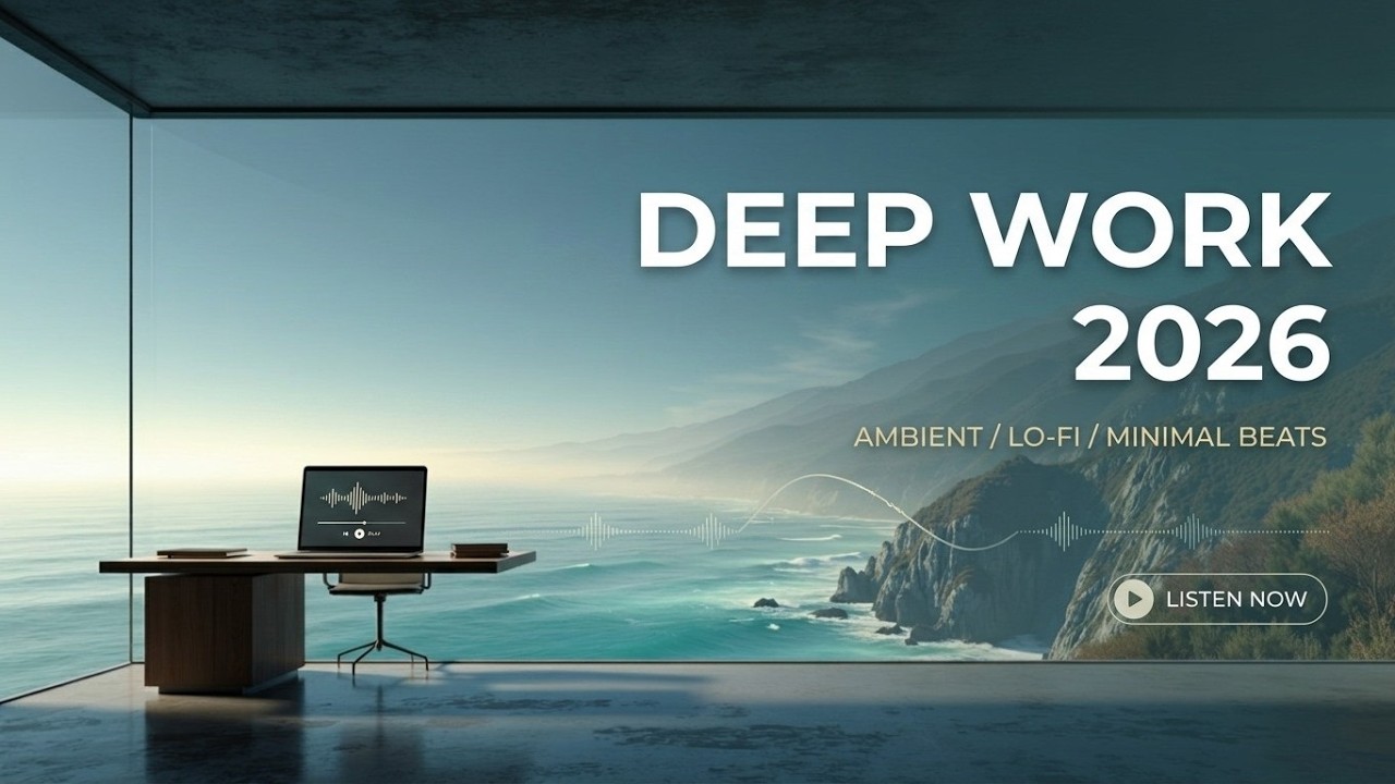 Deep focus music 2026 | Cinematic ambient music for flow state and luxury productivity