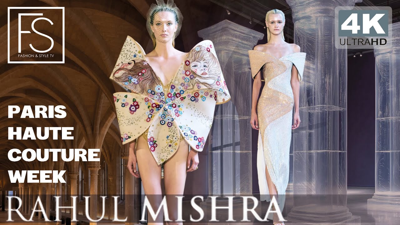 RAHUL MISHRA COUTURE Haute Couture Fall/Winter 2025/2026 PARIS Fashion Week 4K  Nikki Vrekic