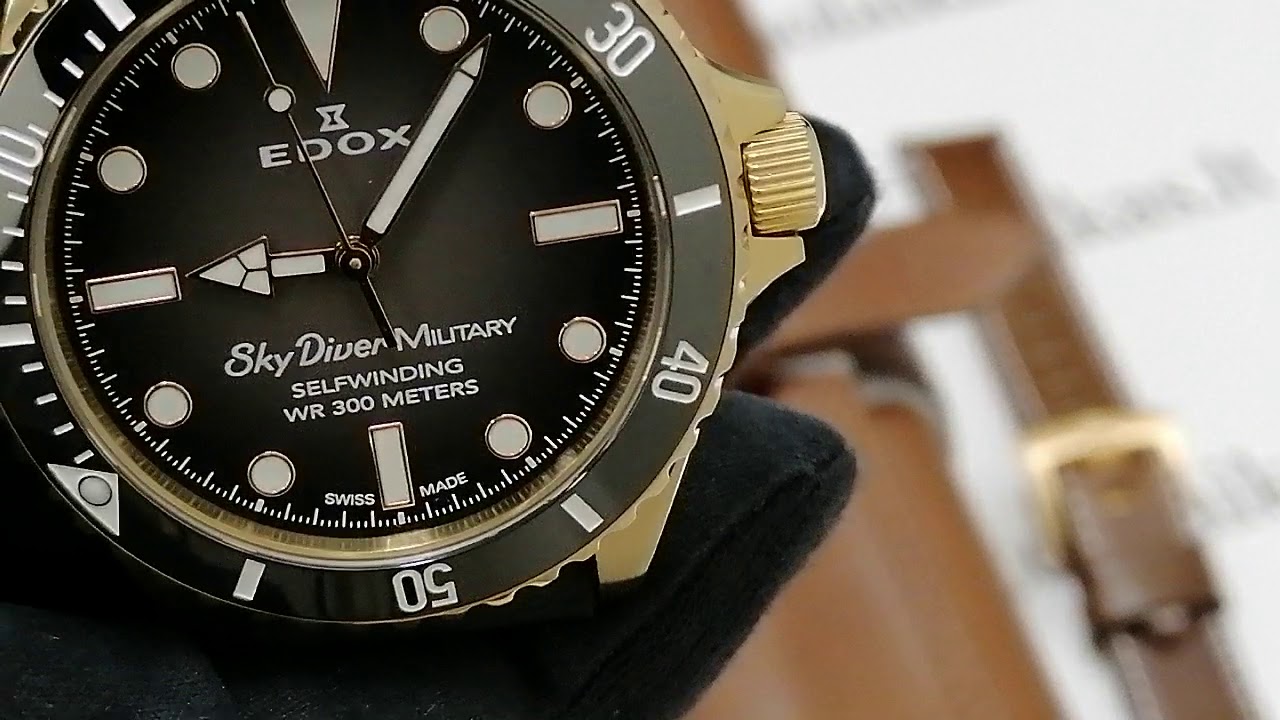 EDOX SKYDIVER MILITARY LIMITED EDITION BRONZE