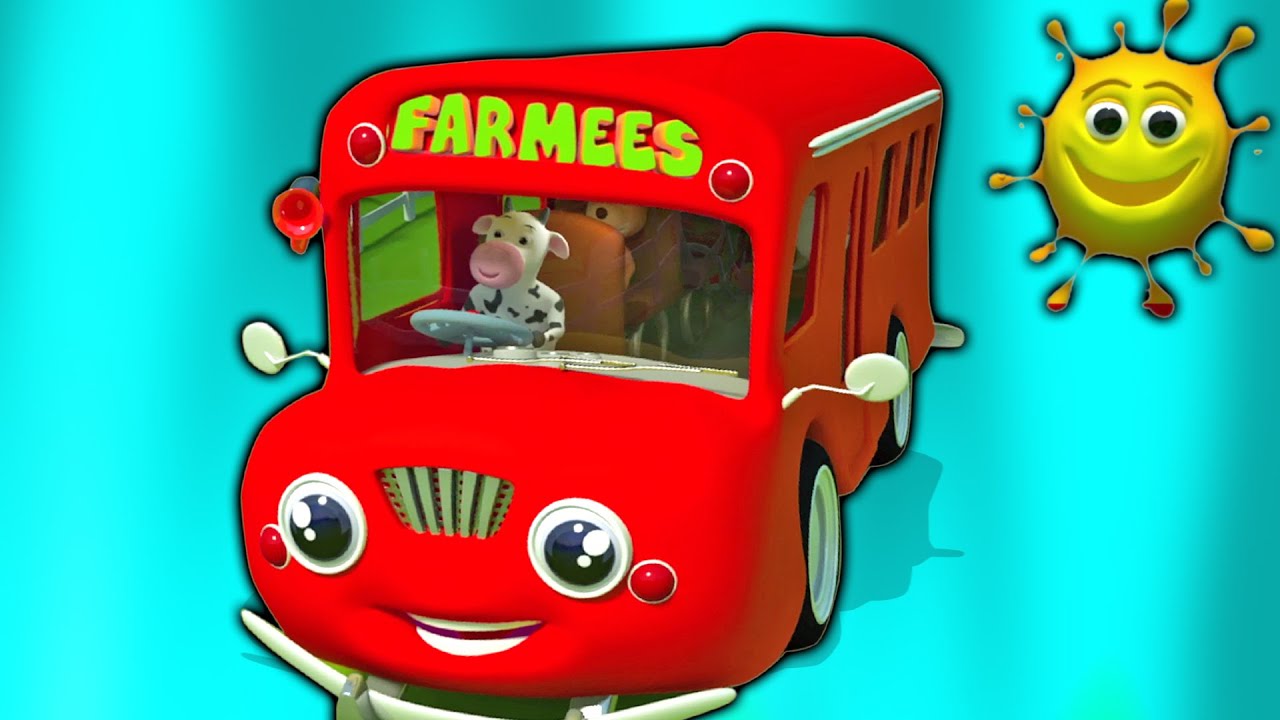 ruote sopra il autobus | filastrocche in italiano |  Wheels on the Bus | Farmees